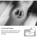 Aquacubic Factory Directly 23 inch Topmount Single Bowl Workstation 20 Gauge Stainless Steel Kitchen Sink